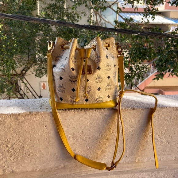 MCM Handbags - MCM Visetos Bucket Sling Bag